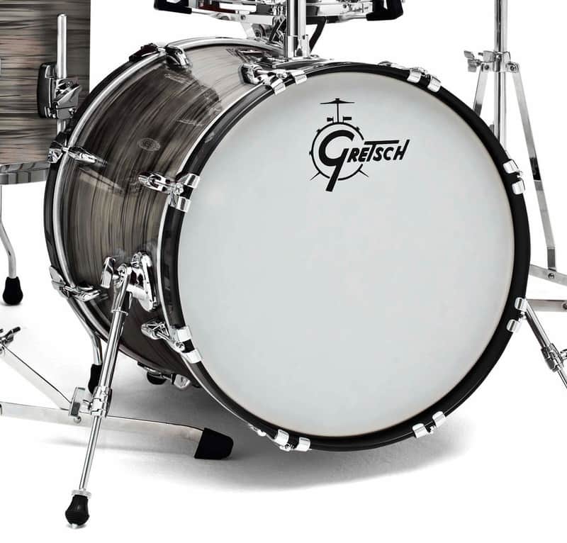 Gretsch GR808.781 GBNT1424KKCST301 Bass Drum USA Brooklyn 24" x 14" Grey Oyster image 1