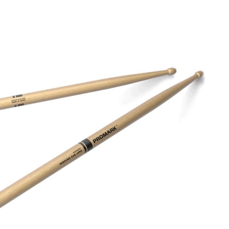 Promark Rebound 5AB Long Hickory Drumstick, Acorn Wood Tip image 1
