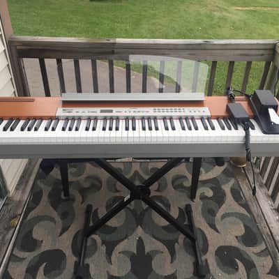 Yamaha P-120 Digital Professional stage piano with sheet music stand, X-brace stand, sustain, ac image 1