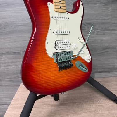 Fender Standard Stratocaster HSS Plus Top w/ Floyd Rose Cherry Guitar #2954 image 4