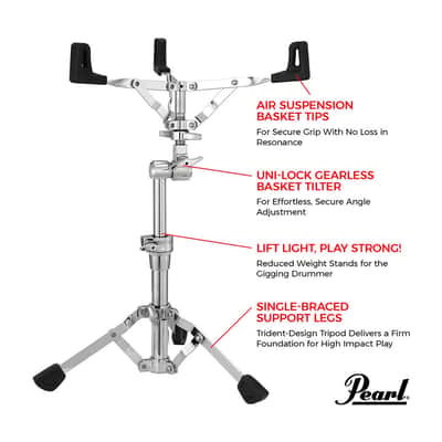 Pearl S930S 930 Series Single-Braced Snare Stand image 3