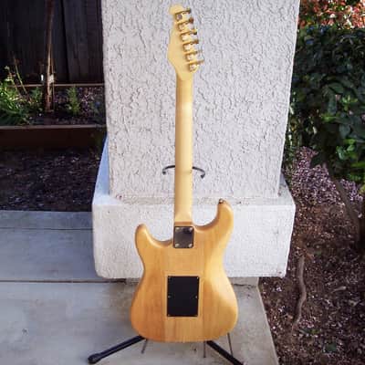 Lotus Stratocaster Style Electric Guitar Japan MIJ L-660 70s-80s Natural Tortoise Pickguard image 13