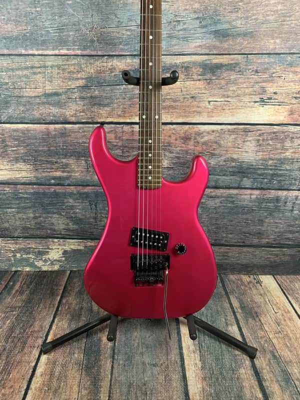 Used Kramer 1987 Focus 1000 Floyd Rose Electric Guitar-Hot Pink image 1