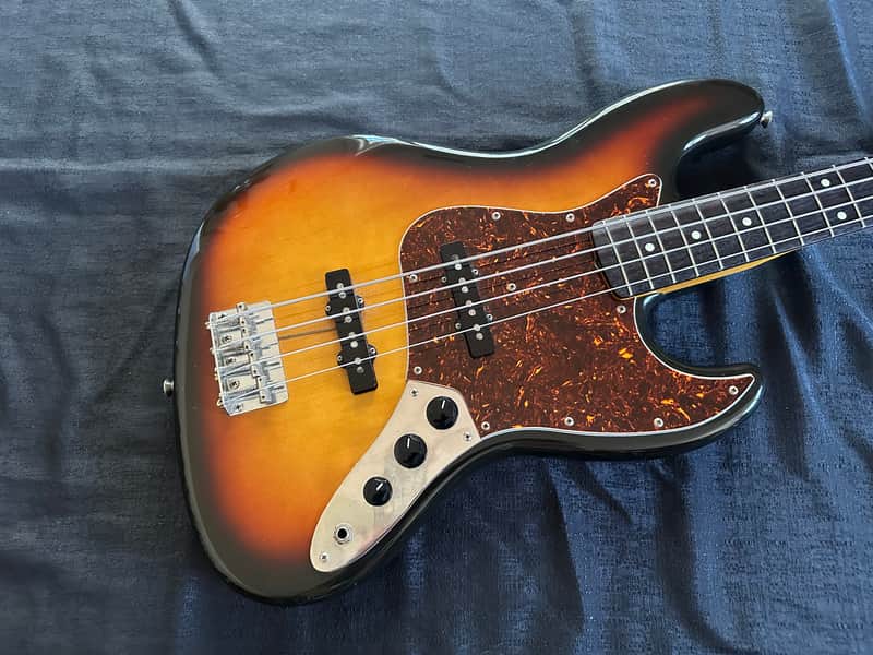Fender 1986 Fender Sunburst MIJ (Fujigen) Jazz Bass ‘62 Vintage Reissue JB62-60 1986 - Sunburst image 1