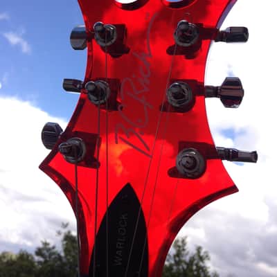 B.C. Rich Warlock Acrylic 2000 RED image 5