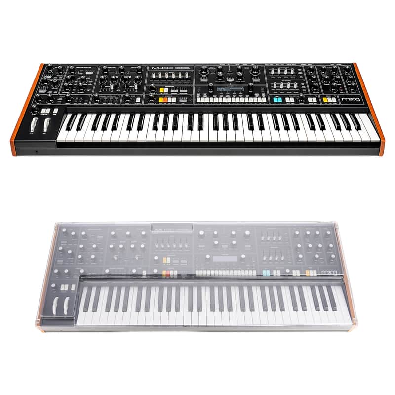 Moog Muse 8-Voice Polyphonic Analog Synthesizer + Decksaver Cover image 1