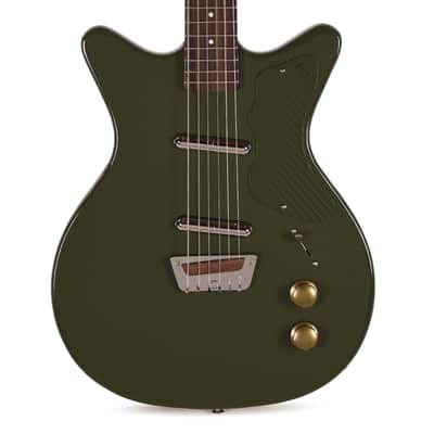 Danelectro Dan O Cool Baritone Electric Guitar - Green image 3