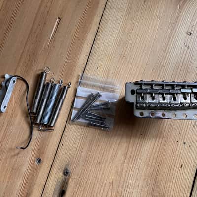 Fender Stratocaster Full Block Bridge Tremolo Unit 1998 Mexico 57mm Wide Spacing image 1