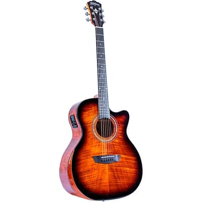 Washburn G12FCE Comfort Series Grand Auditorium Acoustic-Electric Guitar Sunburst image 12