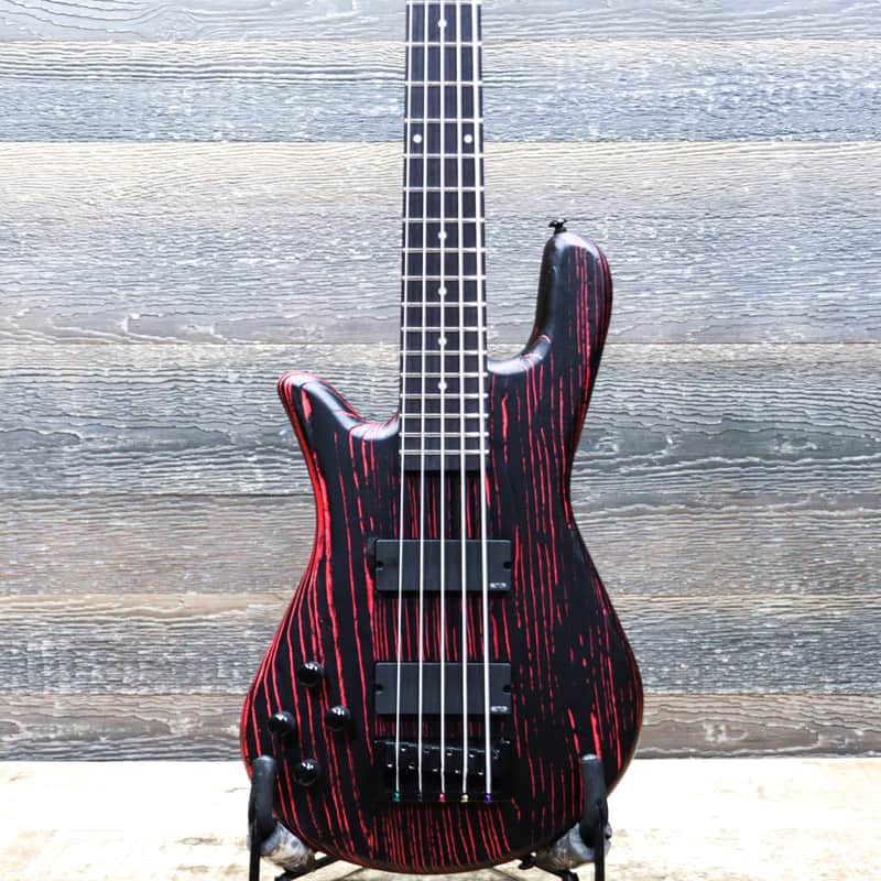 Spector NS Pulse 5 Left-Handed Cinder Red EMG Pickups 5-String Electric Bass w/Bag image 1