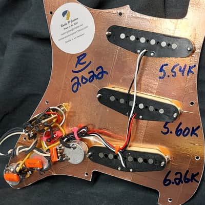 Rock'n R Guitars Loaded SSS for Stratocaster Pickguard W/GM 62z's & Mods 2022 Dark Brown Tortoise image 2
