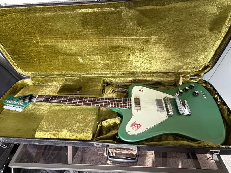 Vintage!  1967 Gibson Firebird Non-Reverse - Inverness Green Refinish image 1