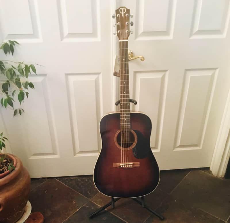 Teton STS100DVS Spruce/Mahogany Dreadnought 2010s - Dark Vintage Sunburst image 1