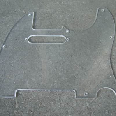 Telecaster standard guitar pickguard 1ply clear transparent fits fender new image 2