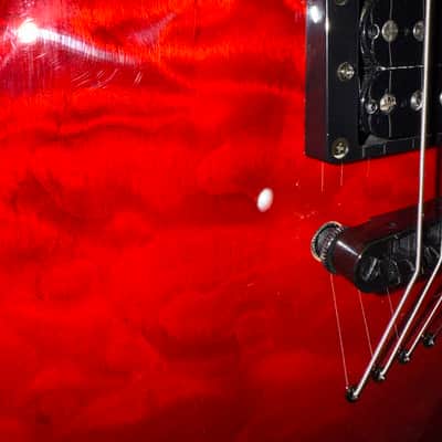 ESP LTD MH-100 QM NT 2005 - 2006 - See Thru Black Cherry image 9