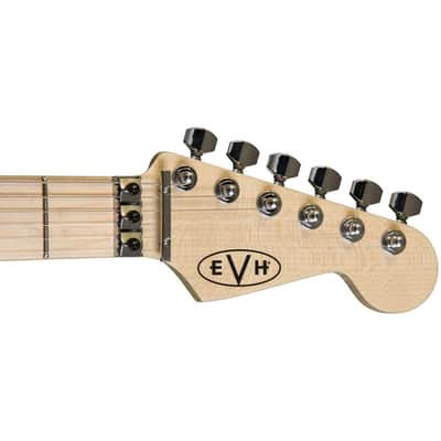 EVH Striped Series - Red with Black and White Stripes image 4