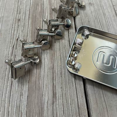 Fender Vintage style tuning pegs machine heads machines  - Chrome project Stratocaster telecaster Jaguar Mustang image 3