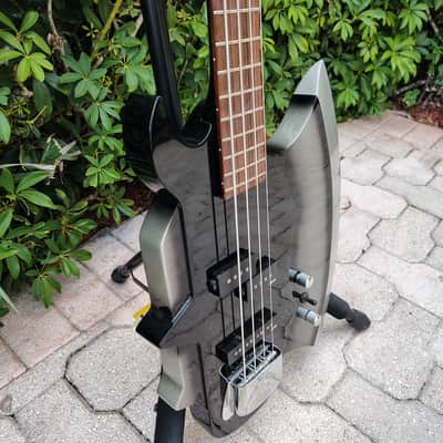 Cort KISS GENE SIMMONS Axe Bass *UNPLAYED* circa 2010 - Black and Silver image 9
