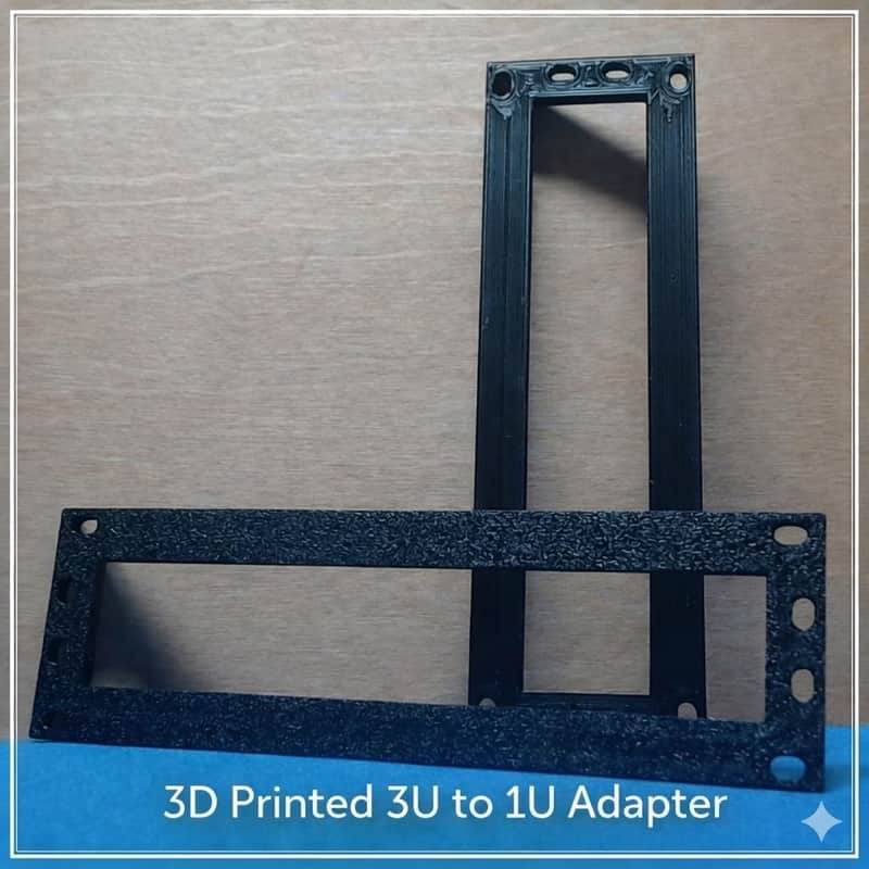 2-pack - DIY Eurorack 3U to 1U Adapter image 1