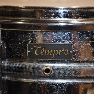 1970’s Tempro 5X14 Chrome Snare Drum image 2