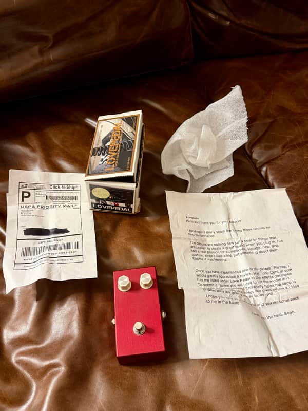 EXTREMELY RARE MINT Lovepedal MK12 RED Fuzz - 2013 - ORIGINAL OWNER - PLUS EXTRAS - BATTERY ONLY!!! image 1