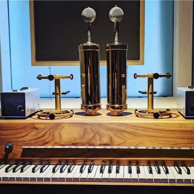 2 x Custom Vintage RFT Church 7151 Tube Microphones with M7 | Reverb
