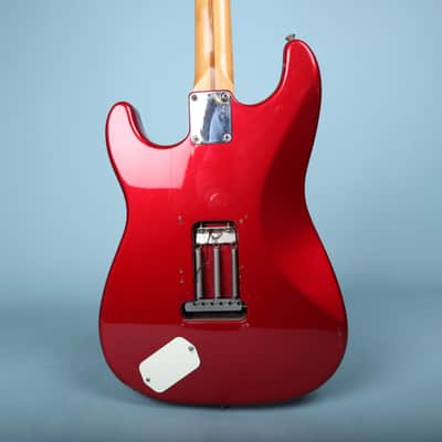 1998 Fender Deluxe Powerhouse Stratocaster Electric Guitar Red image 5