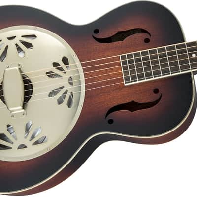 Gretsch G9241 Alligator Biscuit Round-Neck Resonator Guitar with Fishman Nashville Pickup, 2-Color Sunburst image 9