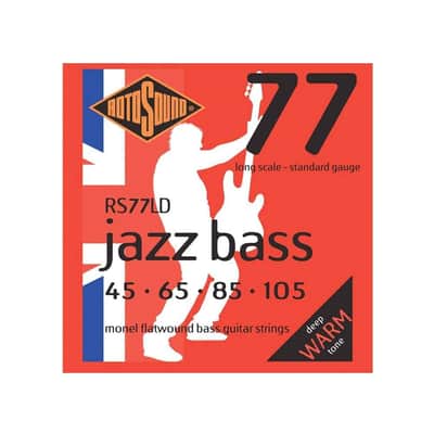 Rotosound RS77LD Jazz Bass Monel Flatwound Electric Bass 4 String Set (45-105) image 1