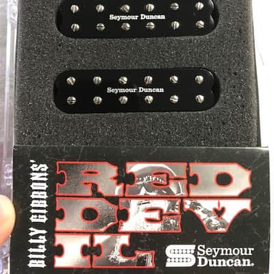 Seymour Duncan Billy Gibbons Red Devil Single Coil Strat Sized Guitar Pickup Set Black Alnico 5 Mags image 2