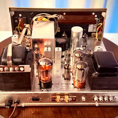 🎶✨ The Fisher Model 500 Mono Tube AM/FM Receiver w/ Original Wood Case — Fully Working, Serviced & Cleaned image 3