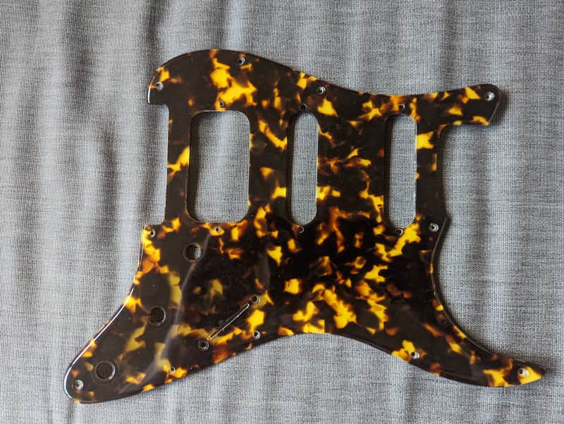 Asher Celluliod Strat Pickguard Vintage Style Tortoise image 1