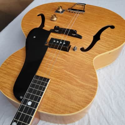 Vega Electrovox Blonde Archtop Tenor Guitar, Model TR1. circa 1930's - 1940's, serial #5208 image 5