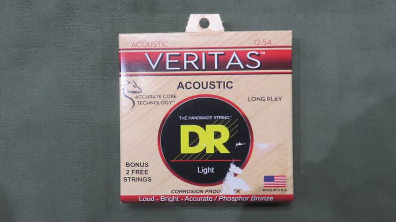 DR VTA-12 Veritas Phosphor Bronze Acoustic Guitar Strings - Light (12-54) image 1
