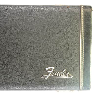 Vintage Fender G&G Guitar Case Late 60s Early 70s Black Tolex Orange Interior image 2