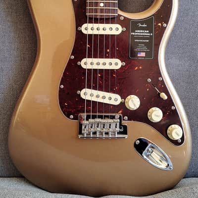 Fender Limited American Professional II Stratocaster® Firemist Gold, Full Rosewood Neck (2021) image 1