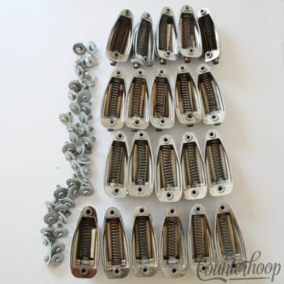 *Slingerland 21x Sound King Lugs Bass Drum Chrome Set Parts Vintage 60s-70s USA* image 3