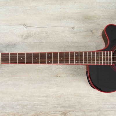 Mint Takamine GF49CE CB FX Cutaway Acoustic-Electric Guitar, Spruce Top, Cosmic Black Sparkle image 7
