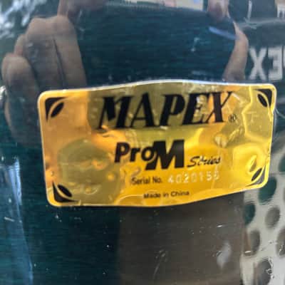 Mapex PRO M series 12x14&14x16 mtd. toms 2005 - see thru turquoise lacquer image 3