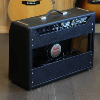 Fender Deluxe Reverb Amp '64 Custom Hand-Wired Black Tolex + Cover & Footswitch image 3