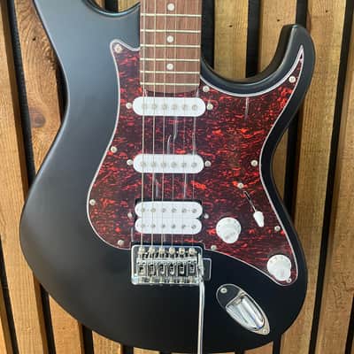 Cort G110 Double Cut Away HSS 2024-2025 - Flat black open pore finish image 2
