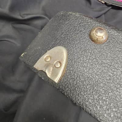 Early Gibson 1960s - 70s Les Paul Hard Shell Case, Purple Lining - Black image 4