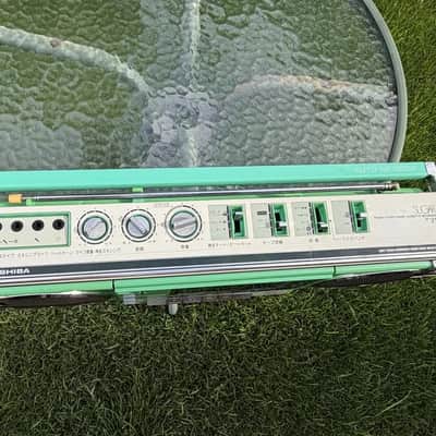 TOSHIBA RT-SF5 Rare Green Vintage Japan Boombox Getto Blaster Warranty image 5