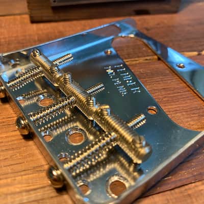 Fender Telecaster bridge plate & Threaded GVT 1959 - 1963 Saddles image 2