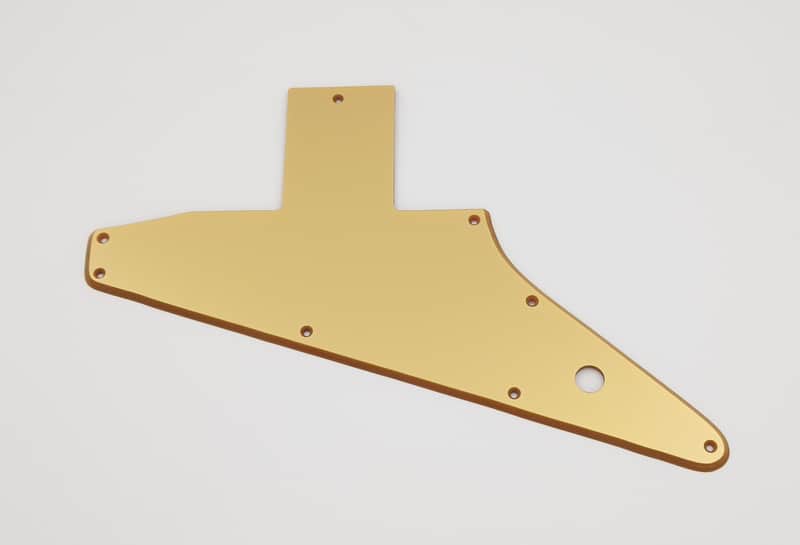 葉明様オーダー metallic gold acrylic pickguard for epiphone explorer 58' reissue