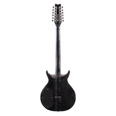Washburn Hawk 12-String Electric Guitar - Trans Black - Open Box image 8