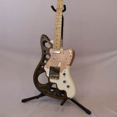 The "Optimized Illusion" by Cowtown 3D Prints - The Optimal Electric Guitar, 3D printed with Real Wood and Carbon Fiber image 8