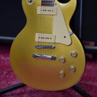 Aria Pro II Gold Top Les Paul p90s '56 Reissue, late 90's image 3