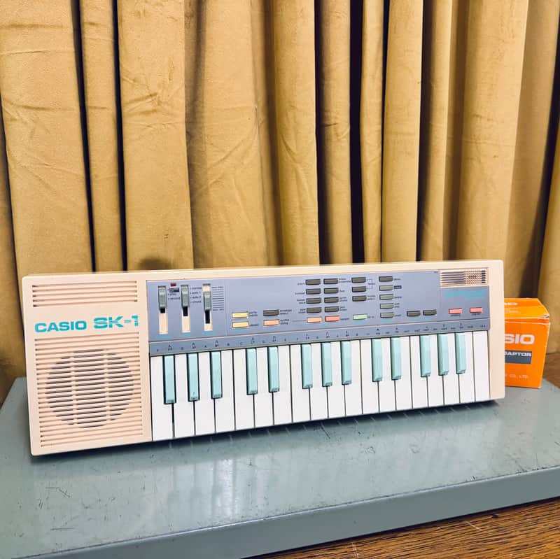 Casio SK-1 Sampling Keyboard “Pink and Pastels” 1980s image 1