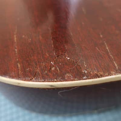 Vintage 1960s Harmony Stella 4 String Acoustic Tenor Guitar Clean Works Great Sunburst Clean! image 14
